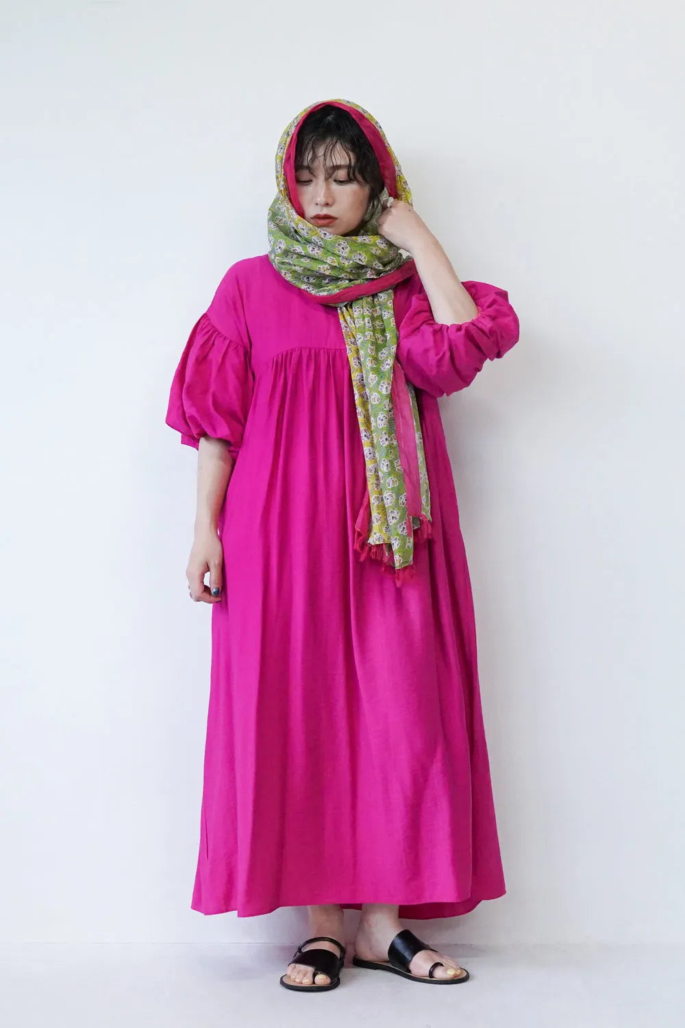 エスニック柄大判ストール