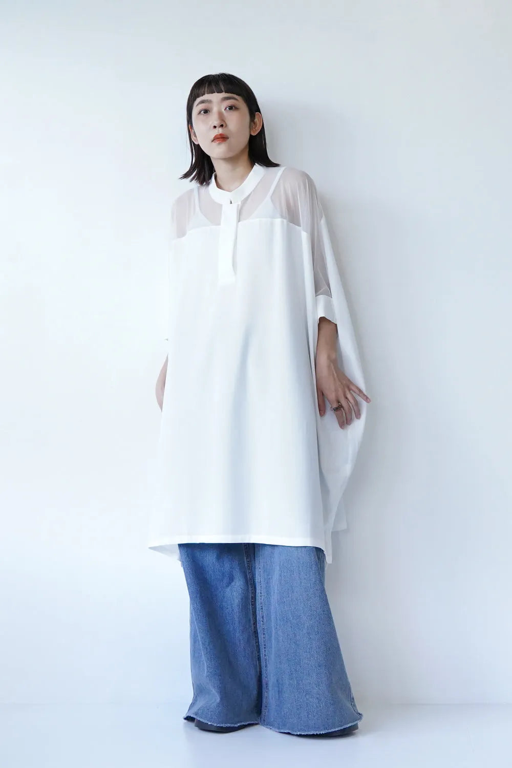 ヨークシアー切替ドルマンチュニックワンピース