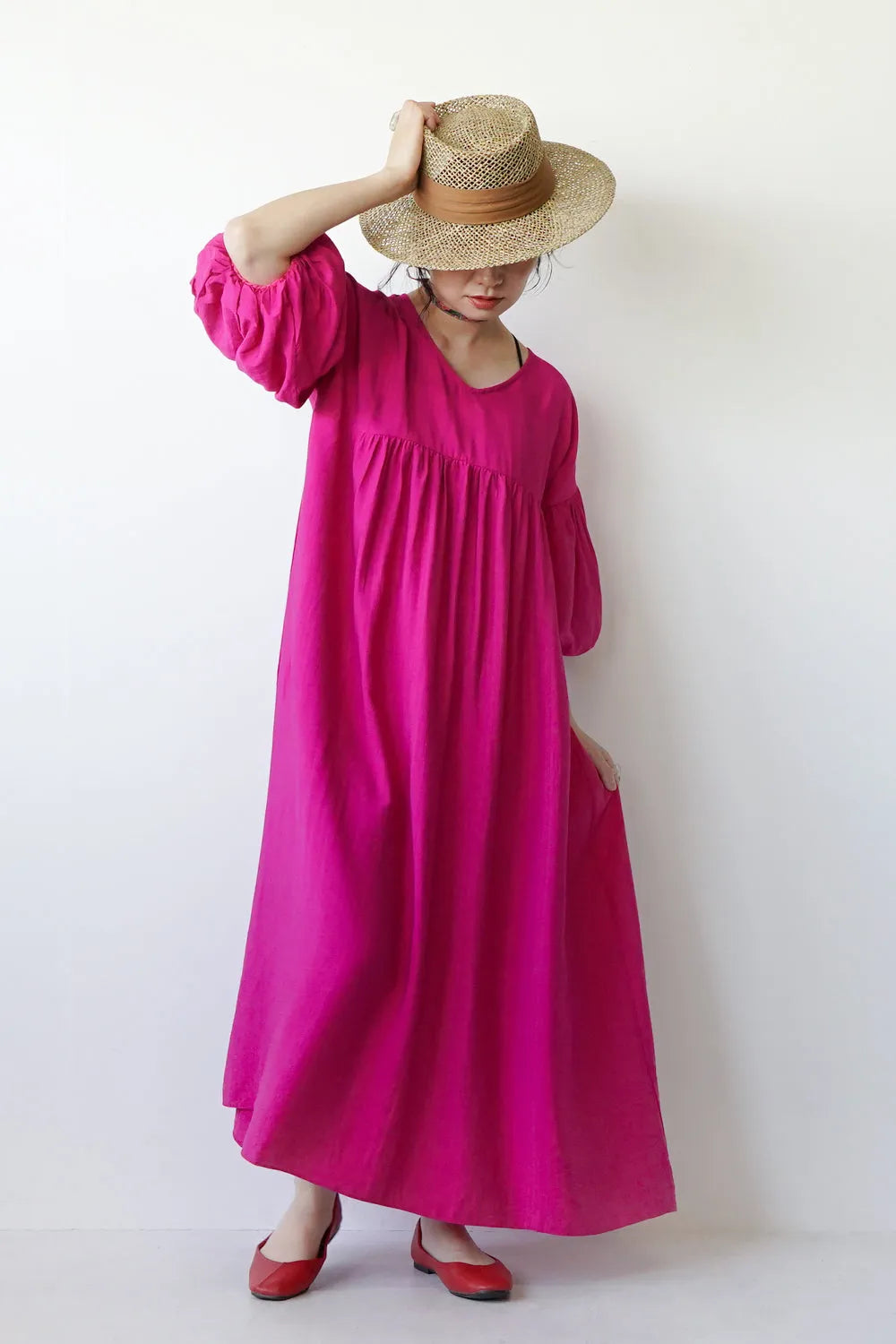 袖ボリュームワンピース