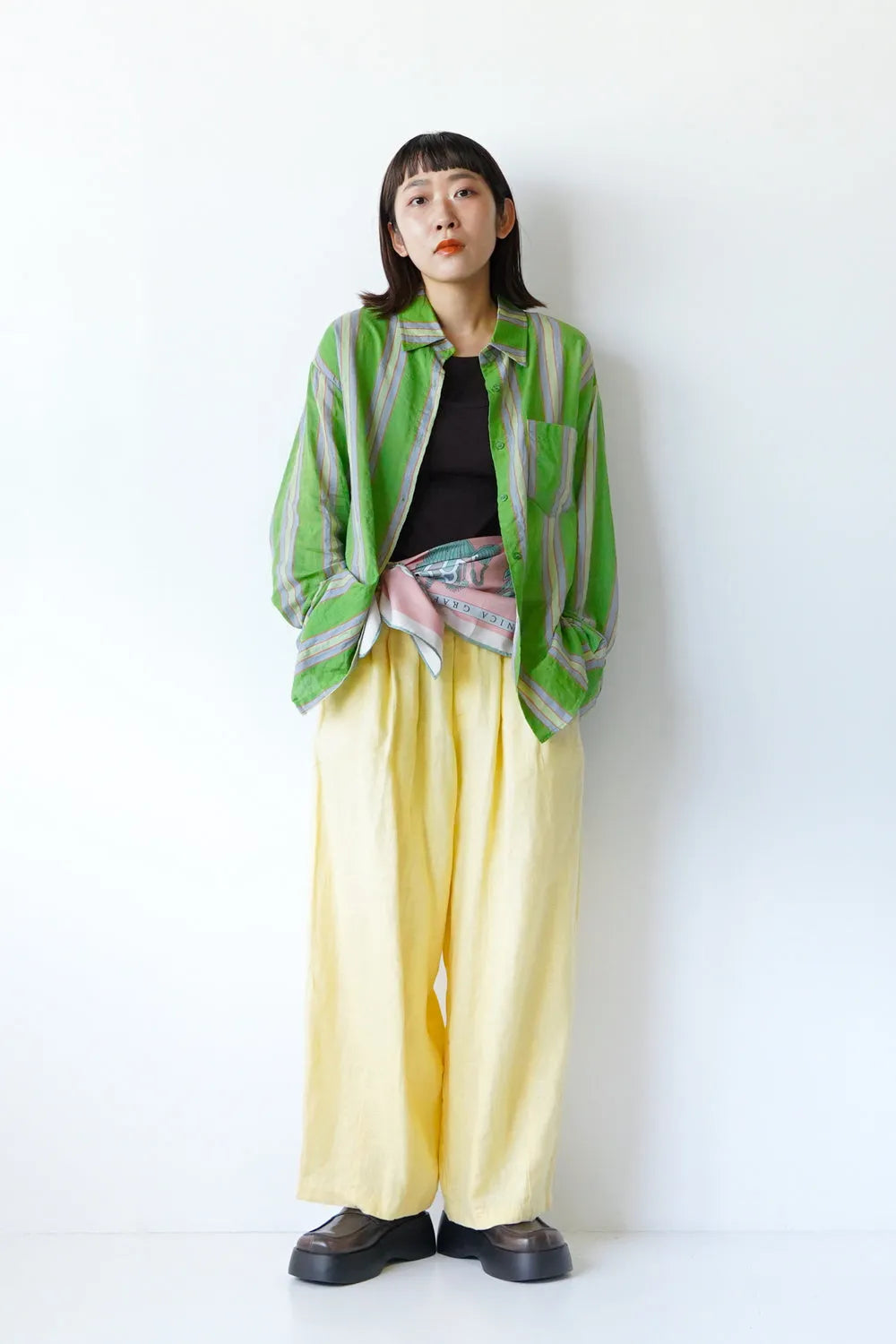 リバーシブル大判スカーフ