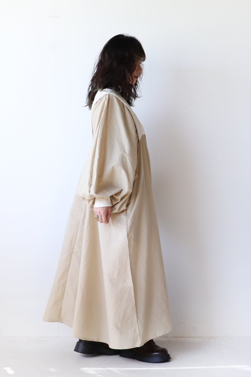 美品☆お値下げ☆ヌヌフォルム☆ワンピース☆ 新型コンビワンピース／charcoal／【nunuforme ヌヌフォルム