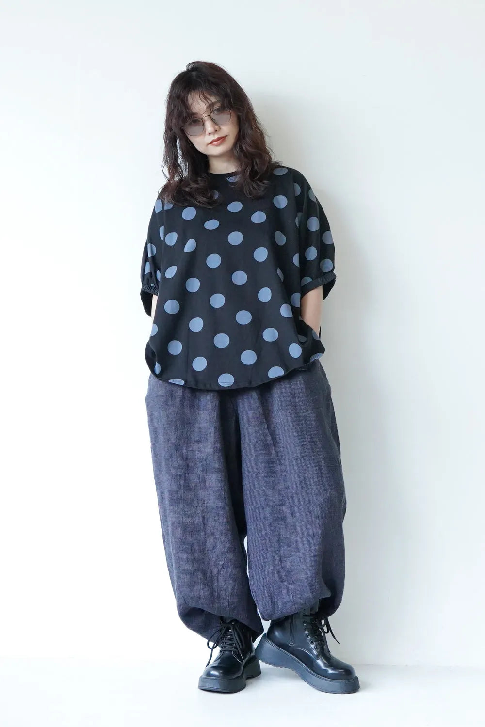 2タックワイドリネンパンツ