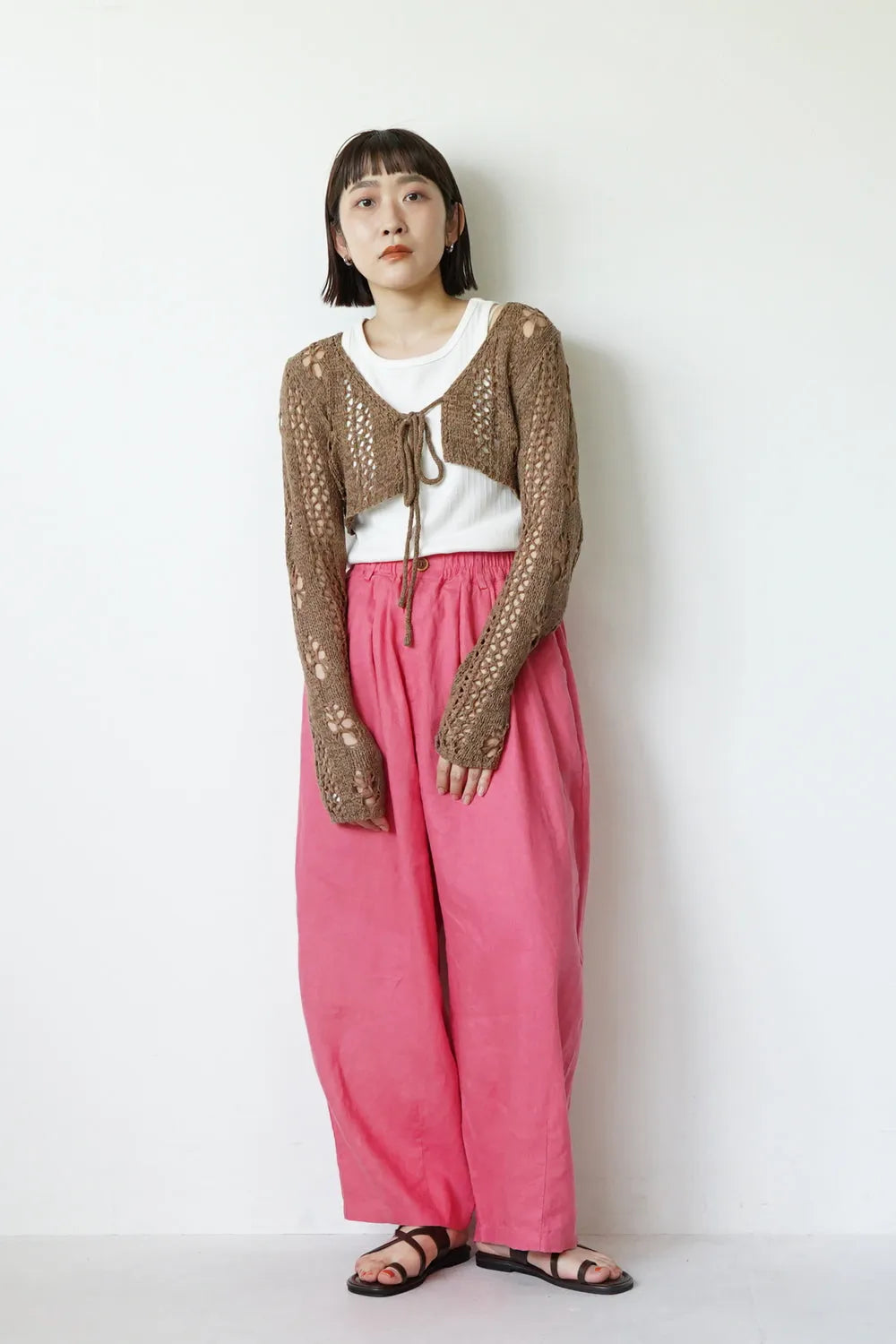 2タックワイドリネンパンツ