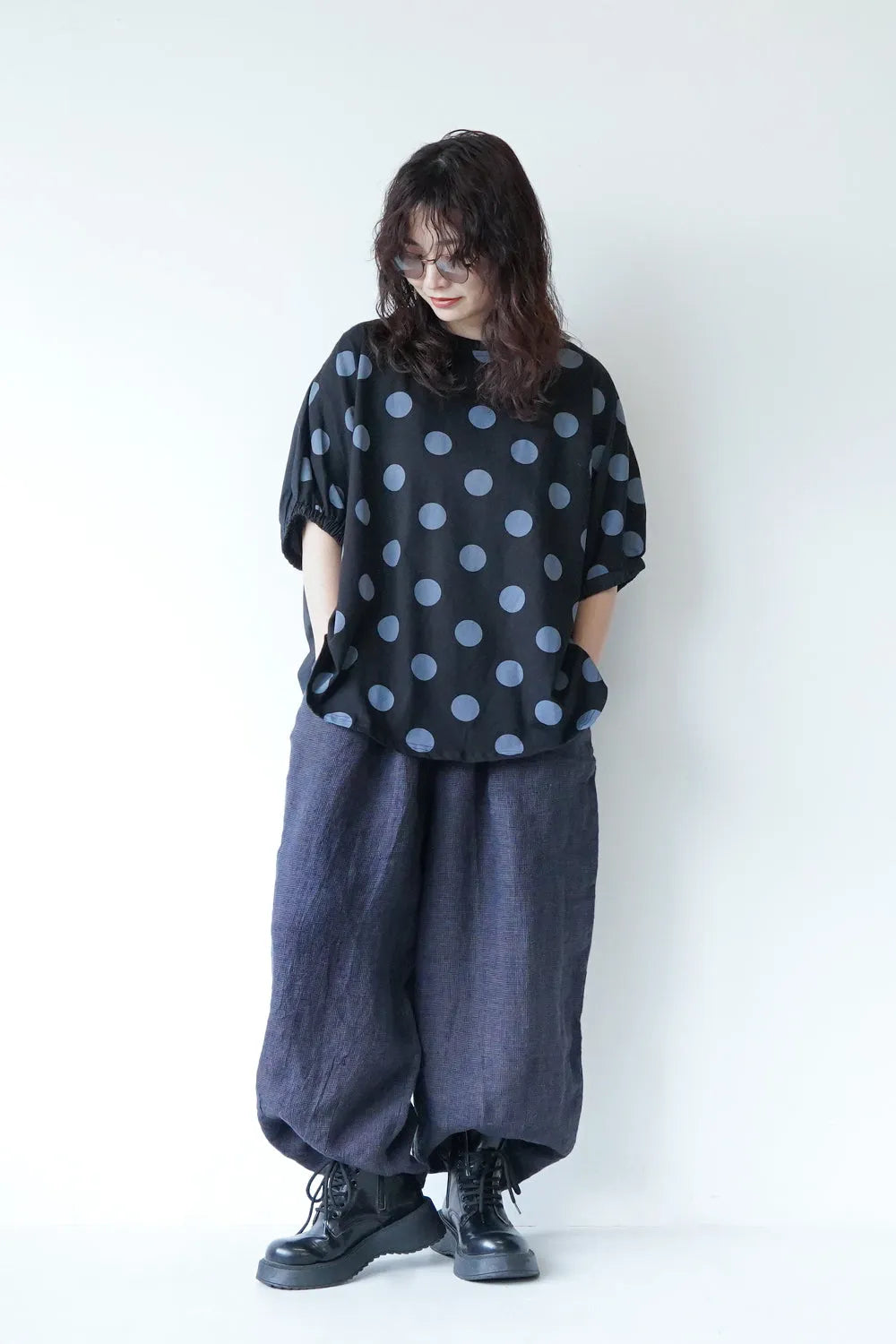 2タックワイドリネンパンツ