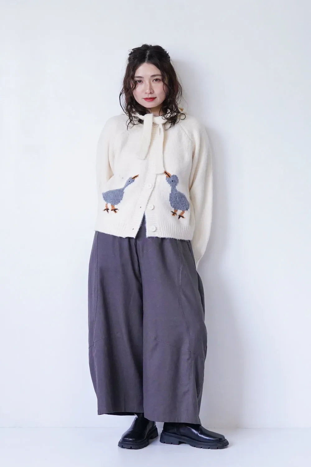 カーブ切替ワイドサルエルパンツ