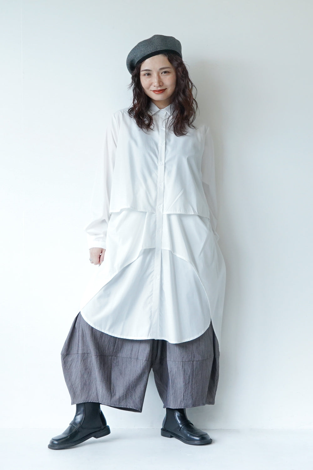 share spirit 長袖シャツ ワンピース レイヤードデザインシャツワンピース – LILA & CITTA ONLINE SHOP