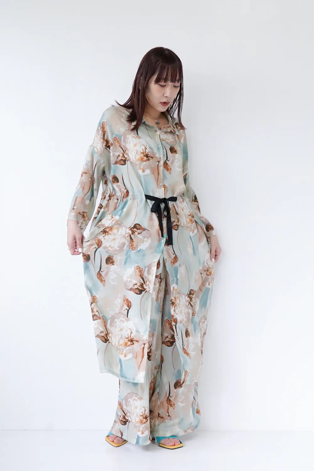 LILA n' citta】水彩柄シフォンシャツワンピース – LILA & CITTA LILA n' citta】水彩柄シフォンシャツワンピース – LILA & CITTA