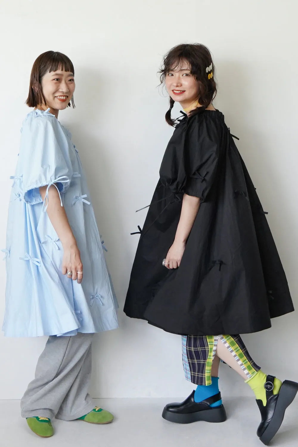 ランダムりぼん ギャザーチュニックワンピース