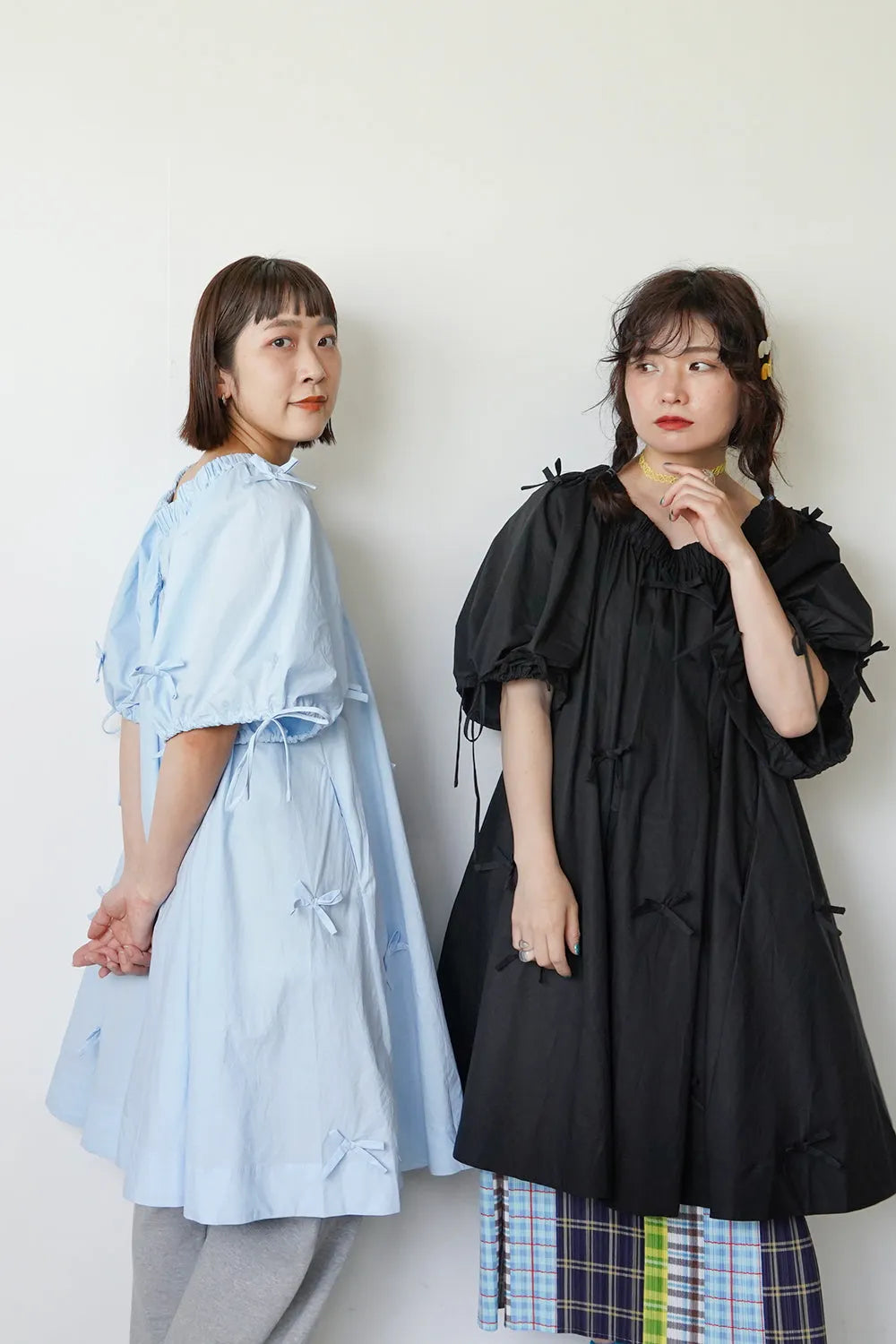 ランダムりぼん ギャザーチュニックワンピース