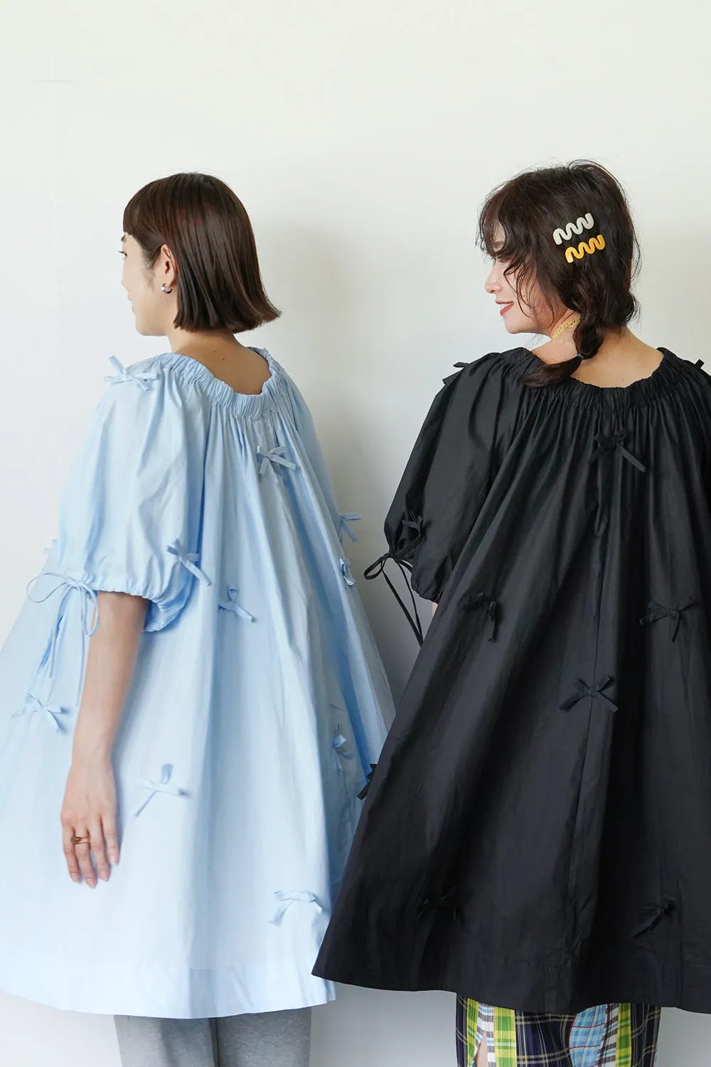 ランダムりぼん ギャザーチュニックワンピース