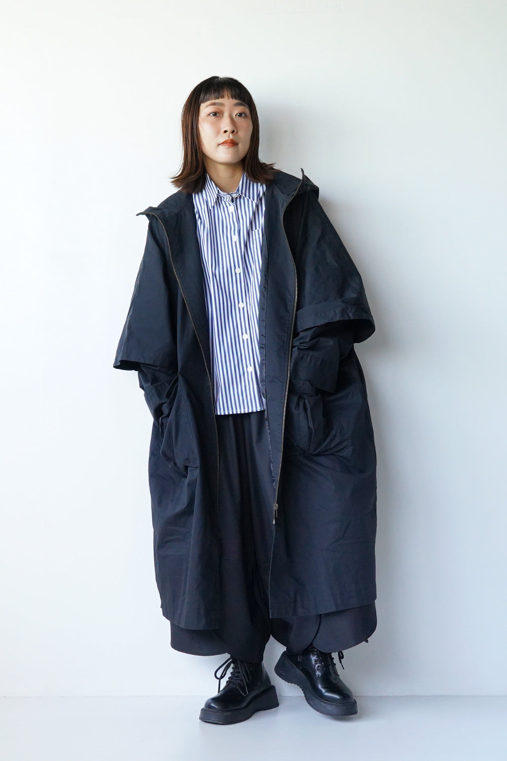 USED ユーロフ古着 紫 コットンコート レイヤードデザイン vintage レイヤードモッズコート – LILA & CITTA ONLINE SHOP