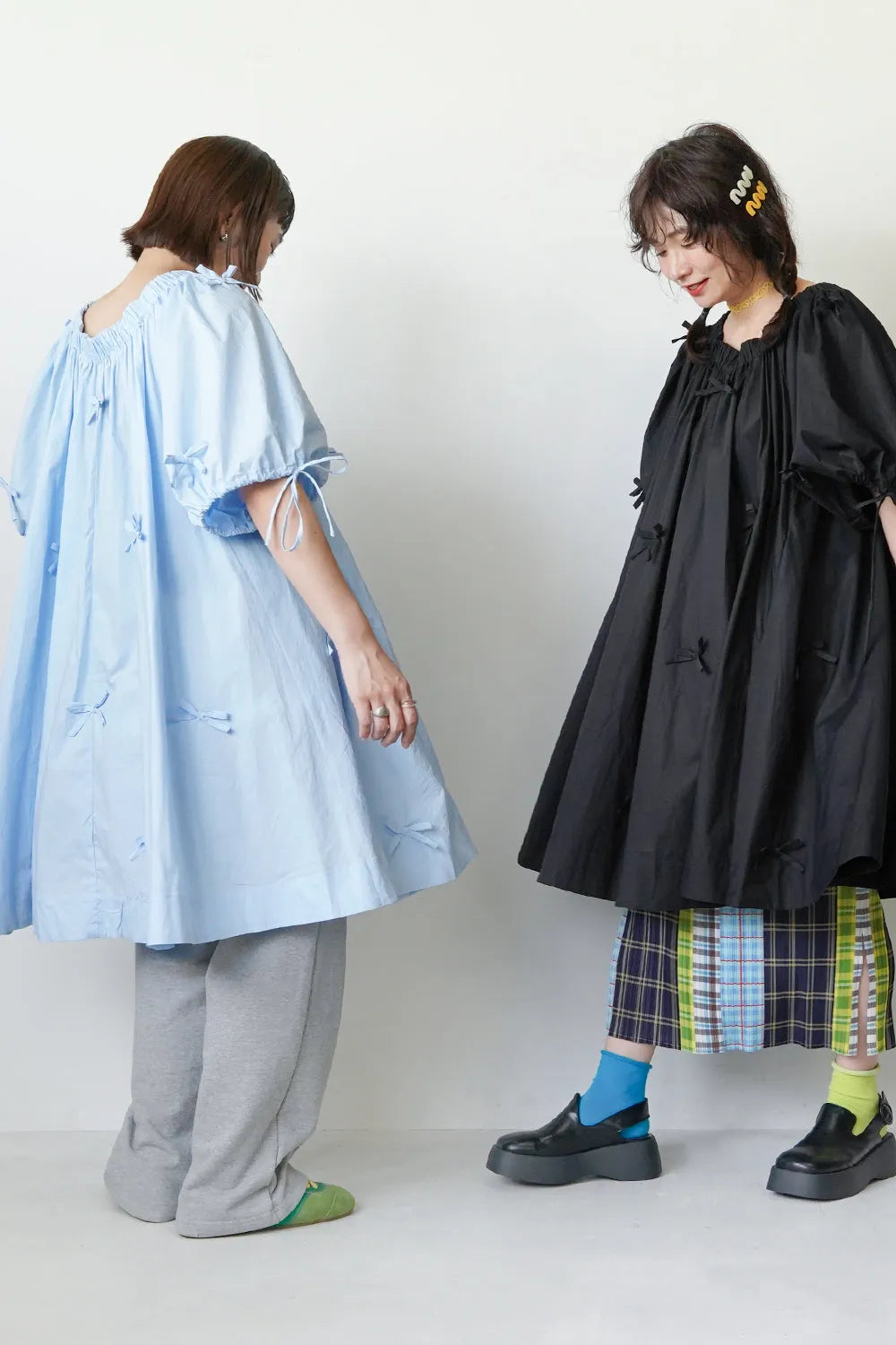 ランダムりぼん ギャザーチュニックワンピース