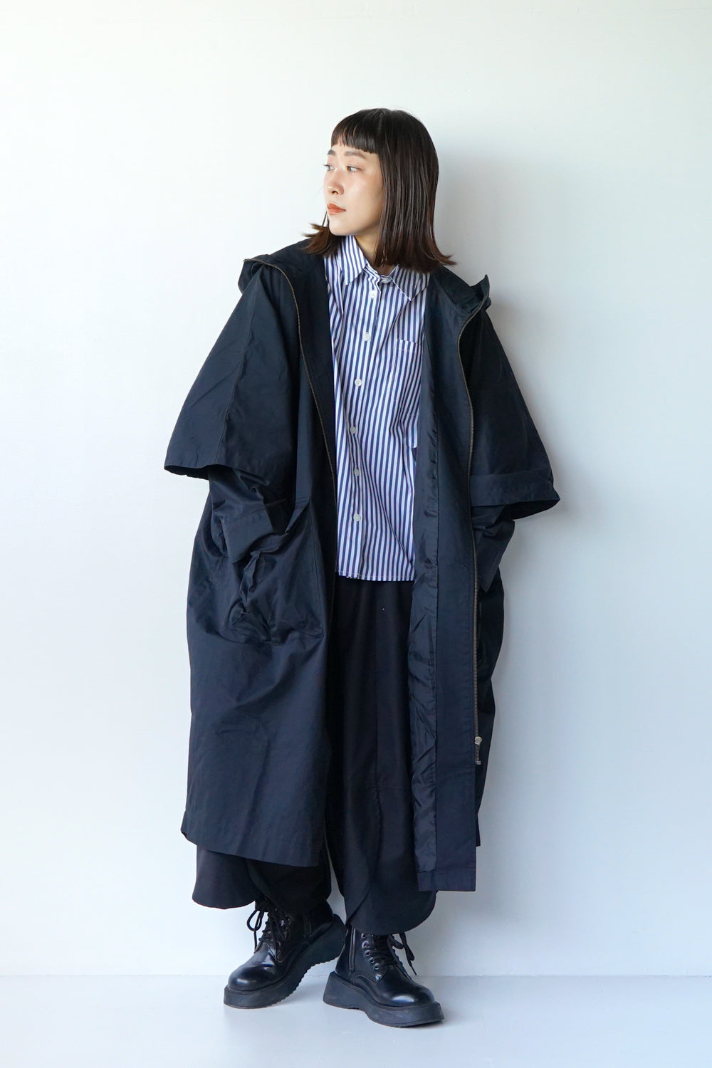 DIRAIN レイヤードモッズコート ディレインレイヤードコートDIRAINモッズコート