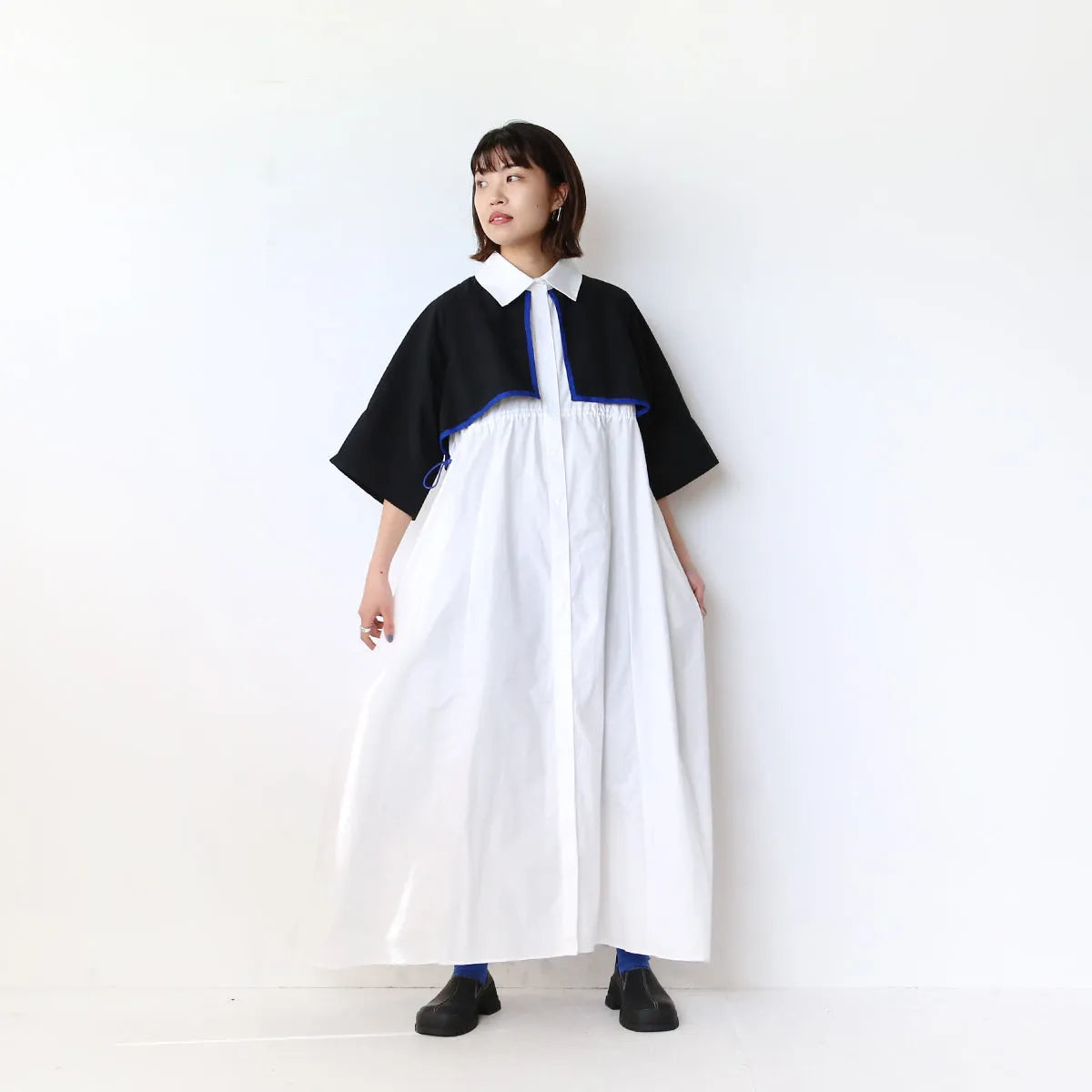 【nunuforme】ドロストレイヤードワンピース