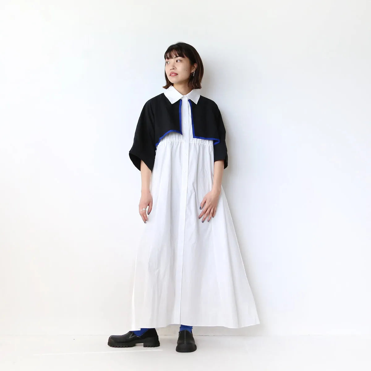 【nunuforme】ドロストレイヤードワンピース