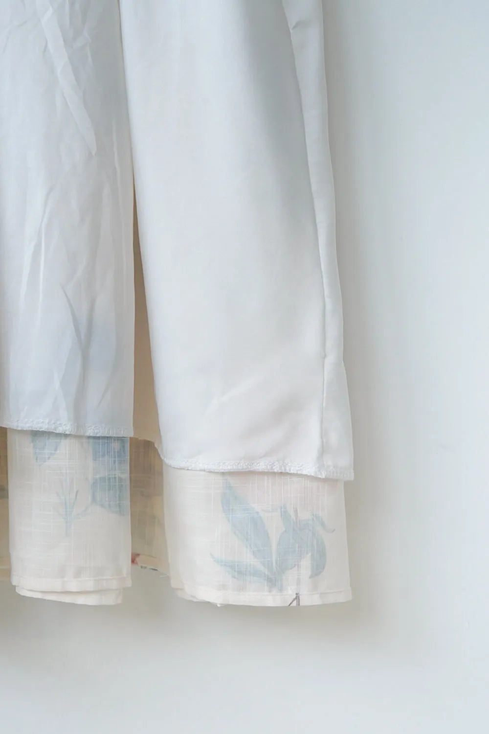 パステル花柄 ボリュームスリーブワンピース