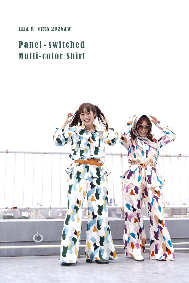 リーラアンドシッタ　フラワープリントコットンパンツ リーラアンドシッタ フラワープリントコットンパンツ LILA & CITTA