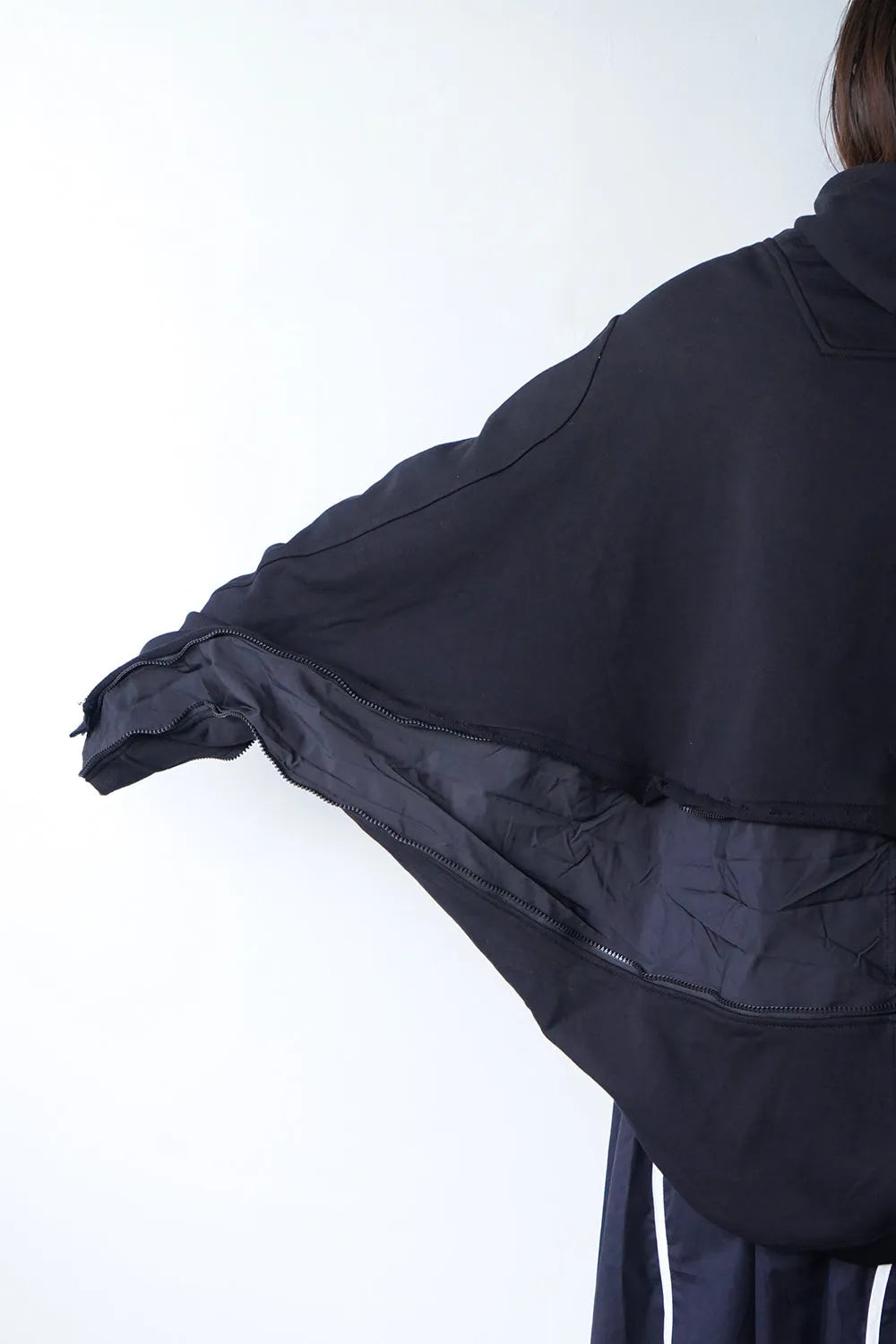 アレンジジップ変形パーカ