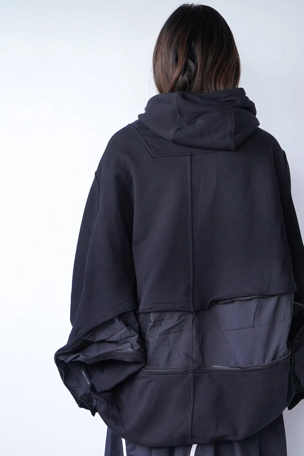 アレンジジップ変形パーカ