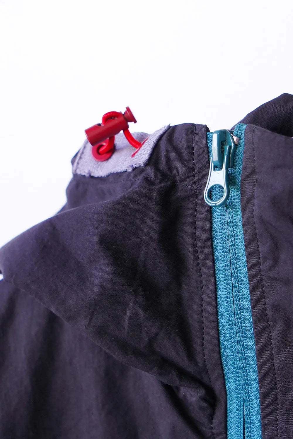 配色ダブルジップパーカ