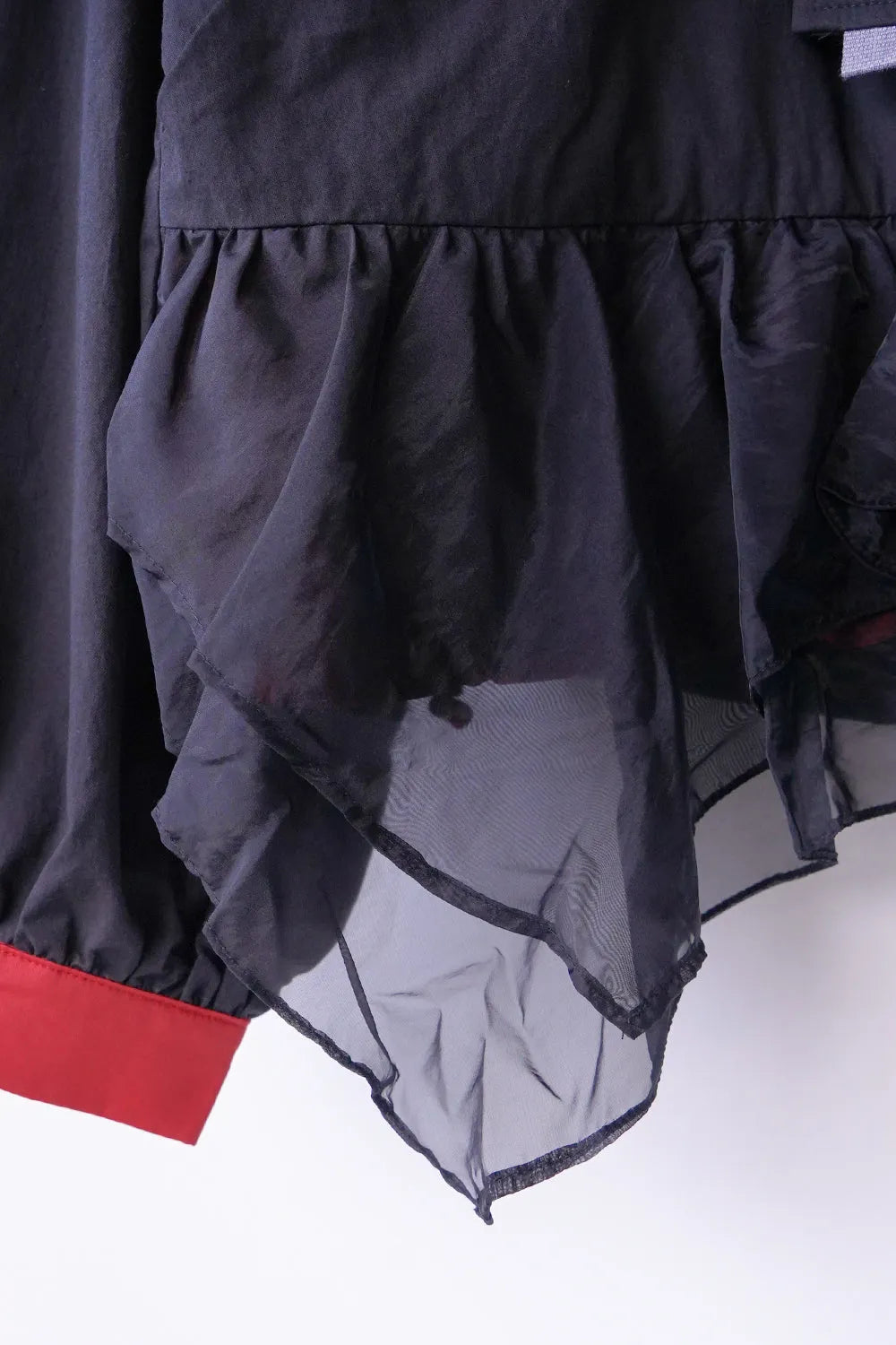 配色ダブルジップパーカ