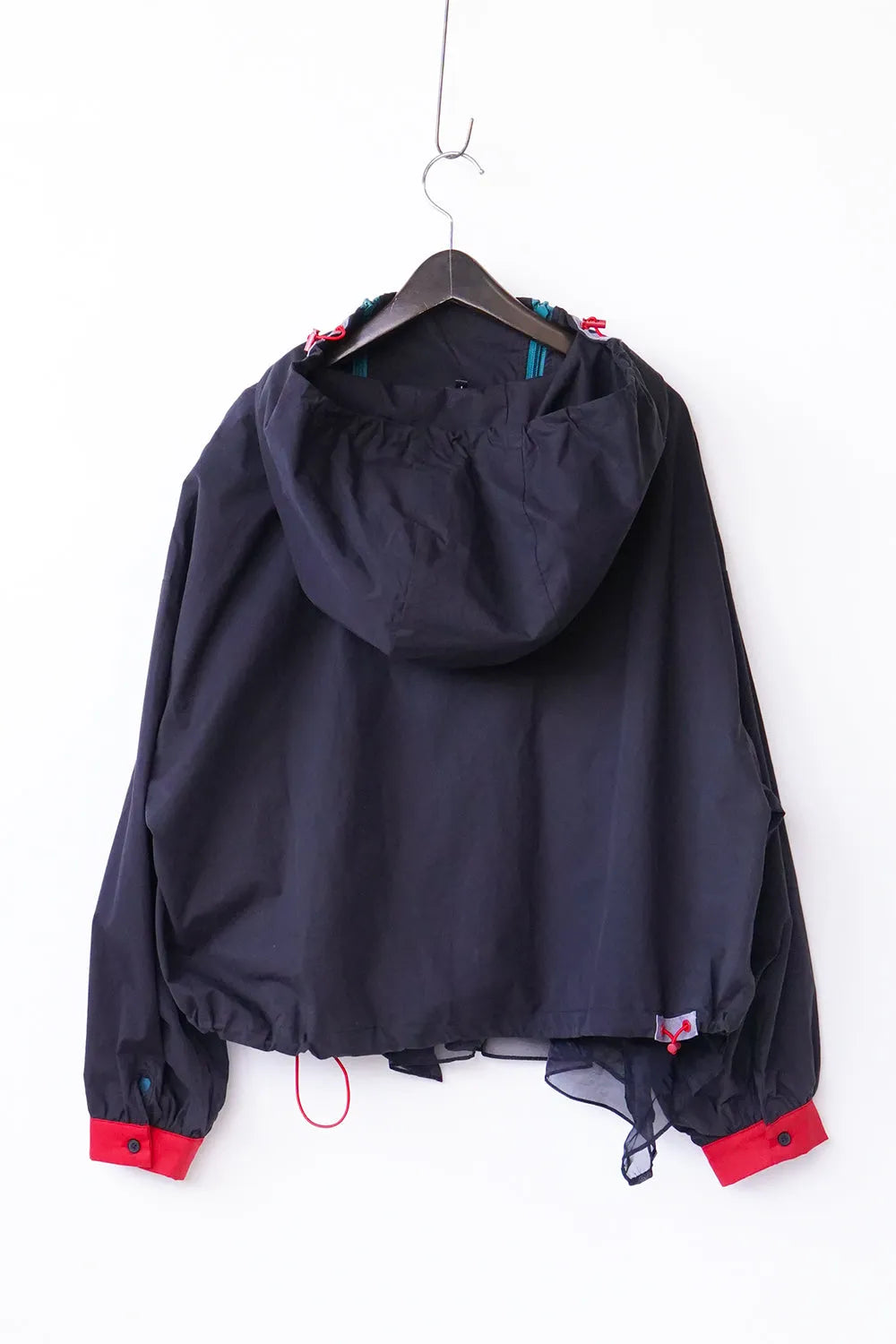 配色ダブルジップパーカ