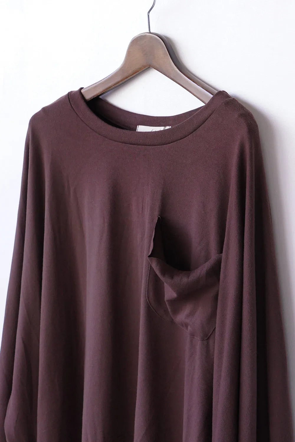 フリンジスヌード付きワイドプルオーバー