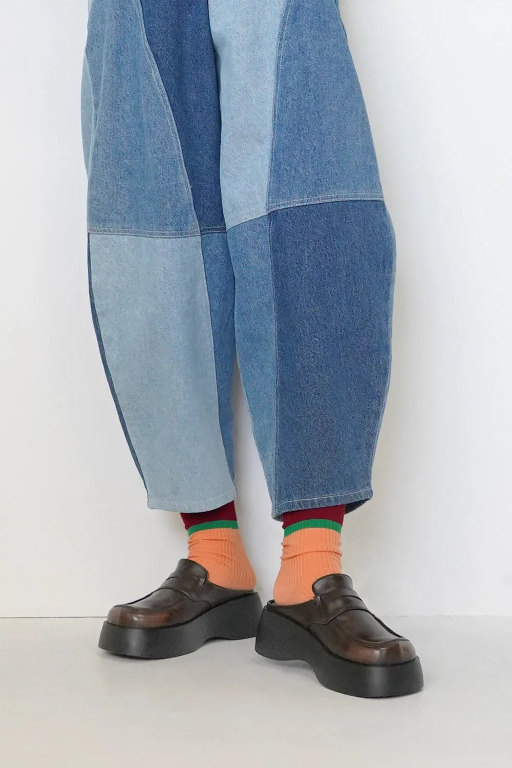 3配色ラインソックス