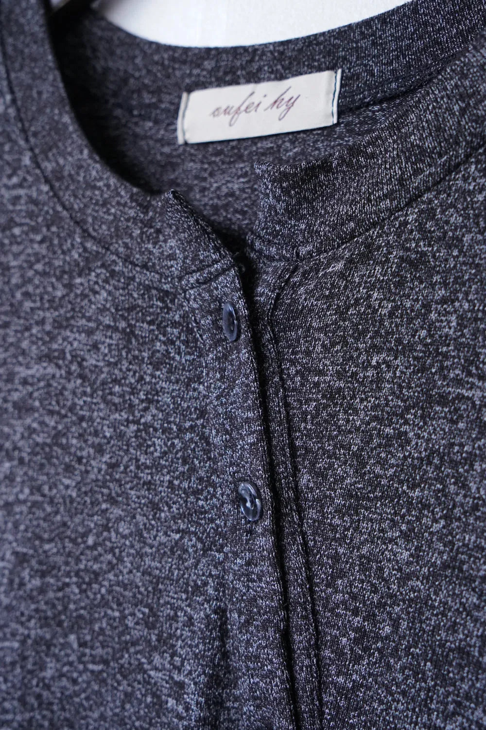 アシメ変形チュニックニットワンピース