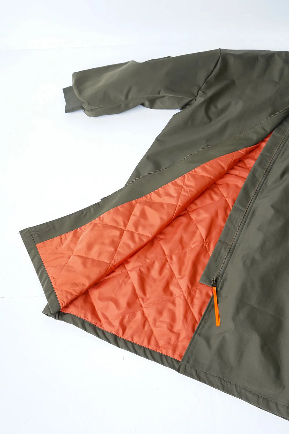 ギャザースリーブロングブルゾン