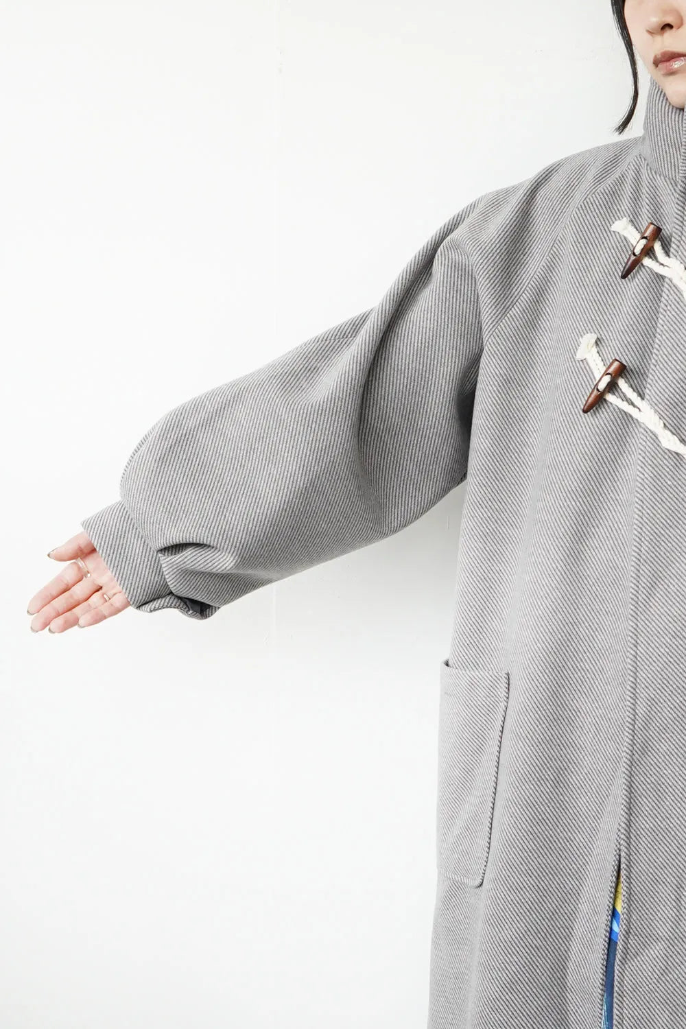 ななめダッフルロングコート