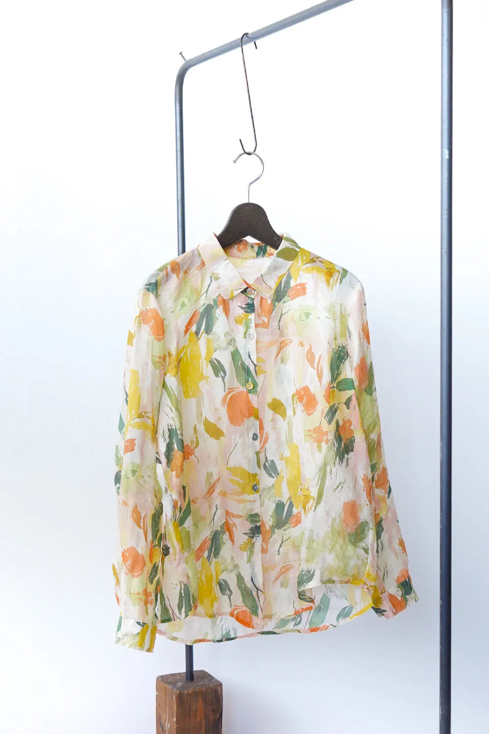 水彩ペイントリネンシャツ