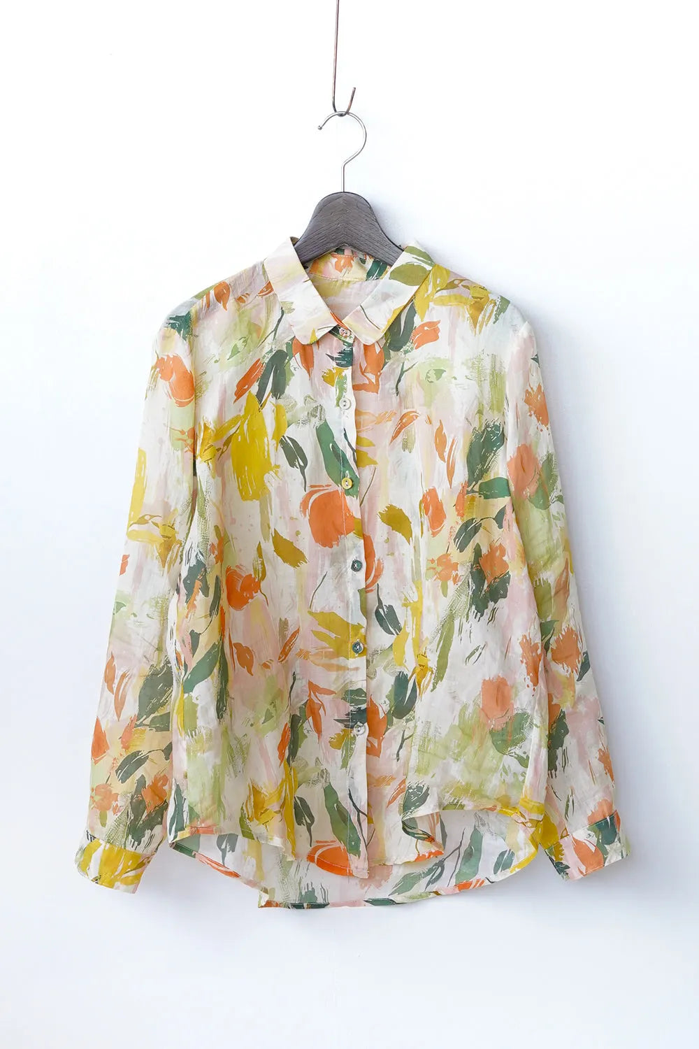 水彩ペイントリネンシャツ