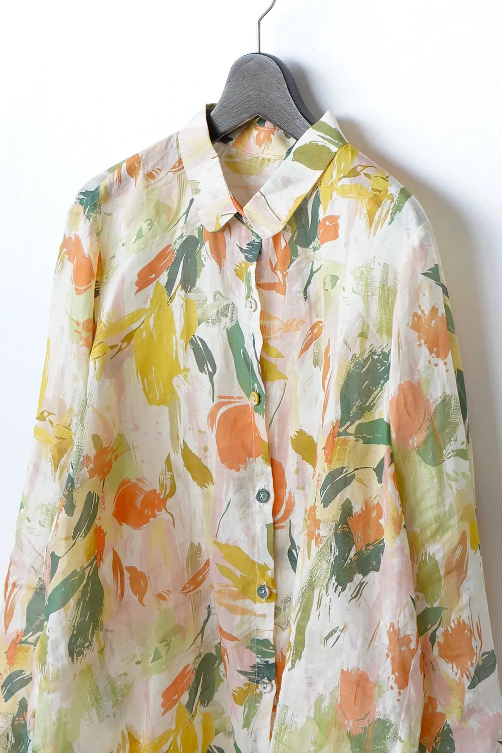 水彩ペイントリネンシャツ