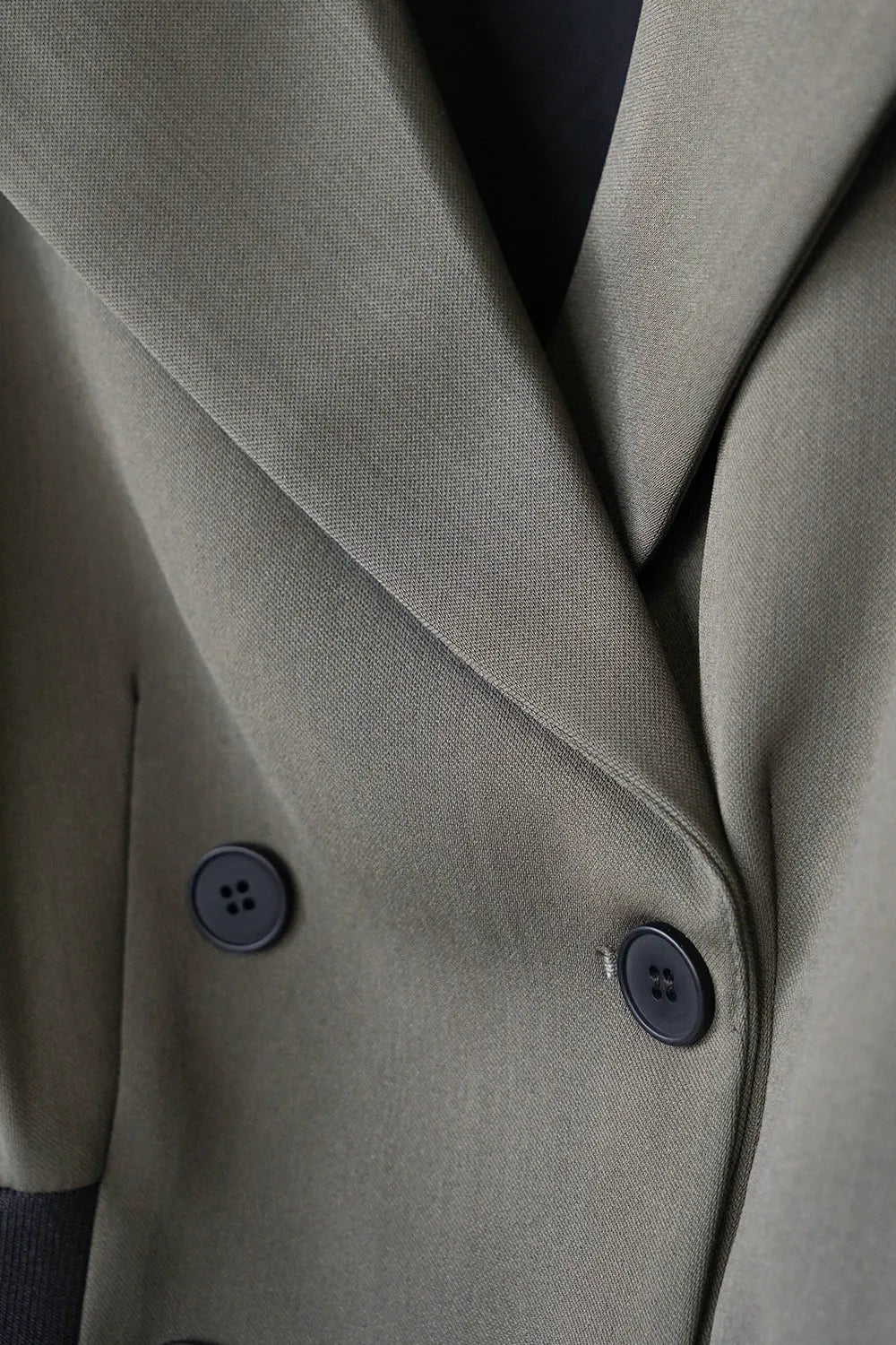 【MICALLE MICALLE】異素材ショートテーラードジャケット