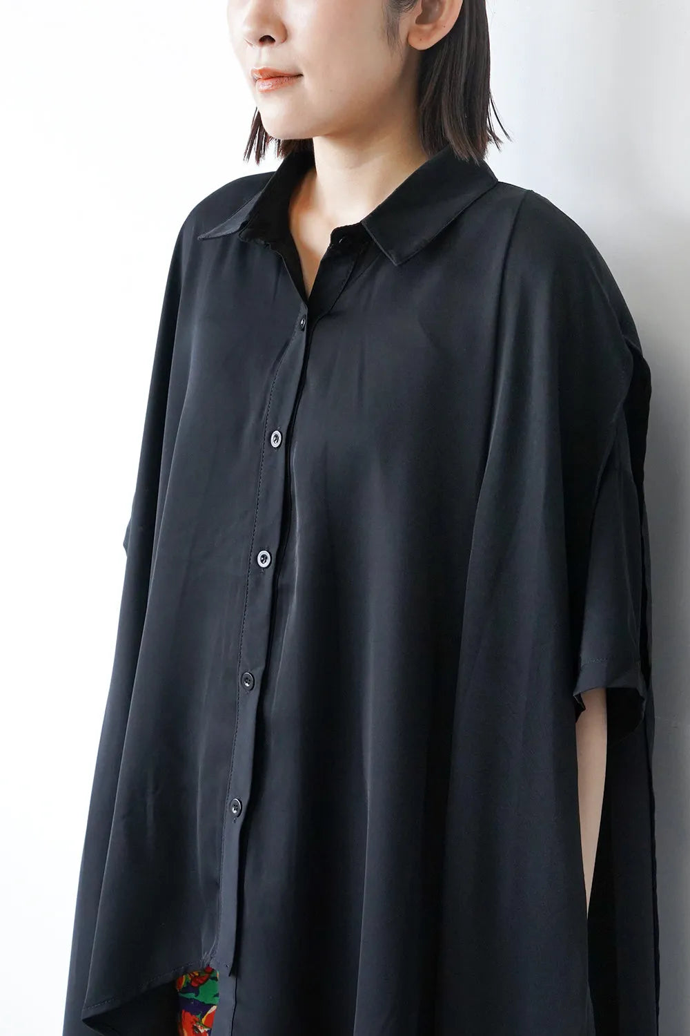 アシメカットビッグフレアシャツ