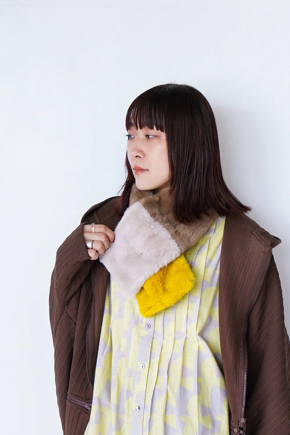 3配色ティペット