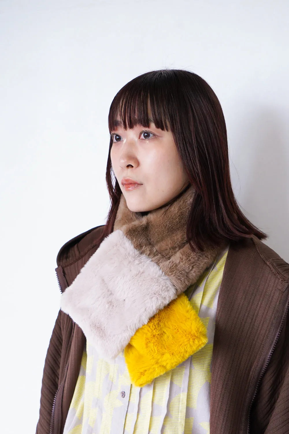 3配色ティペット