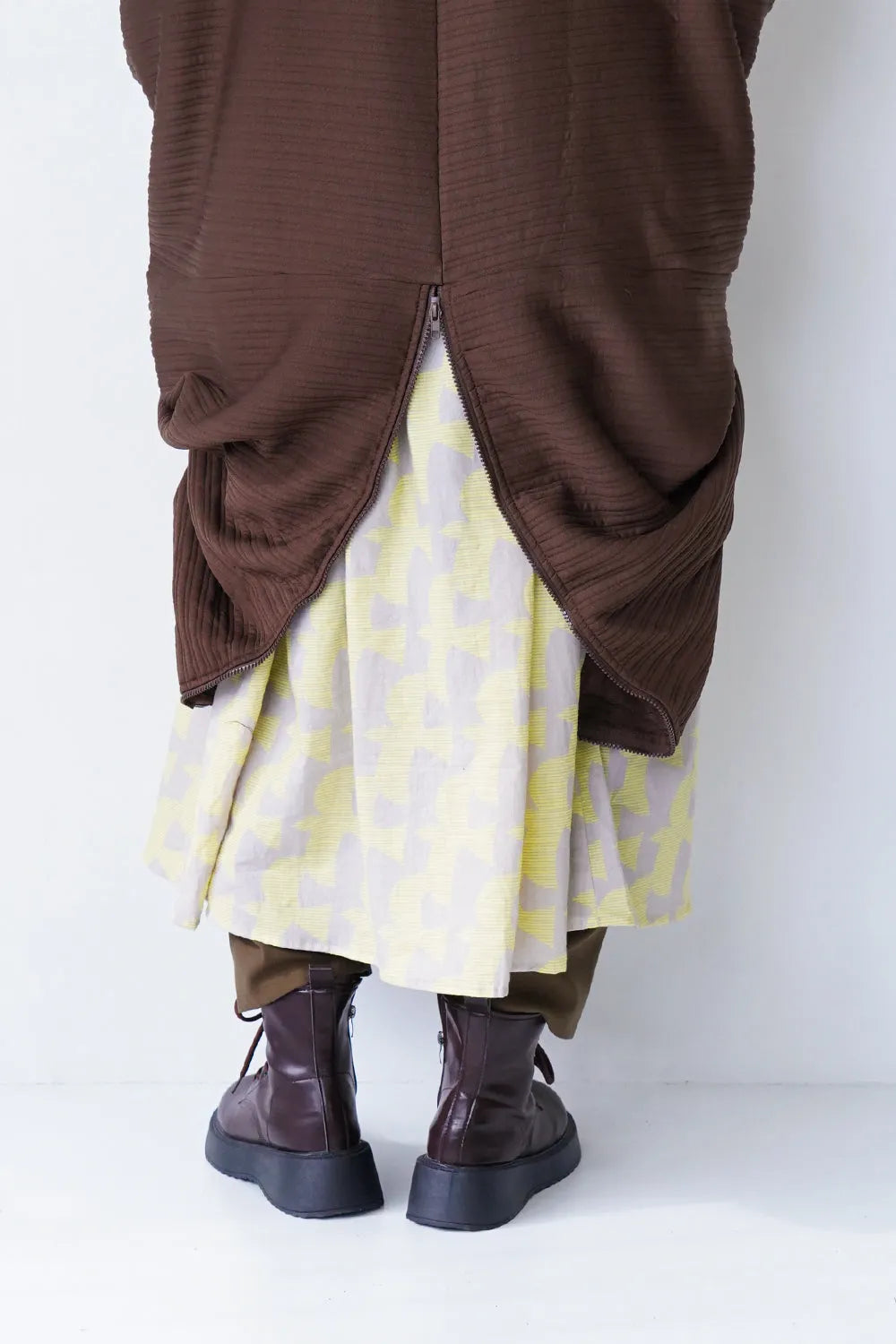 ジップデザインドルマンパーカ