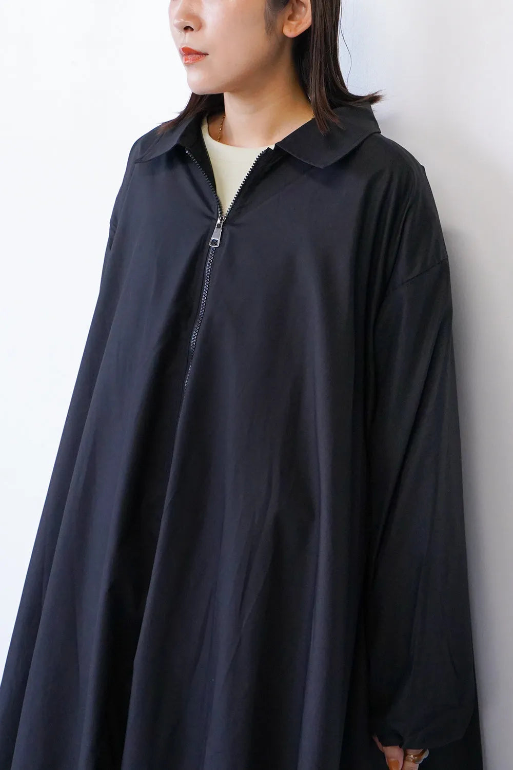 ジッパーバルーンワンピース