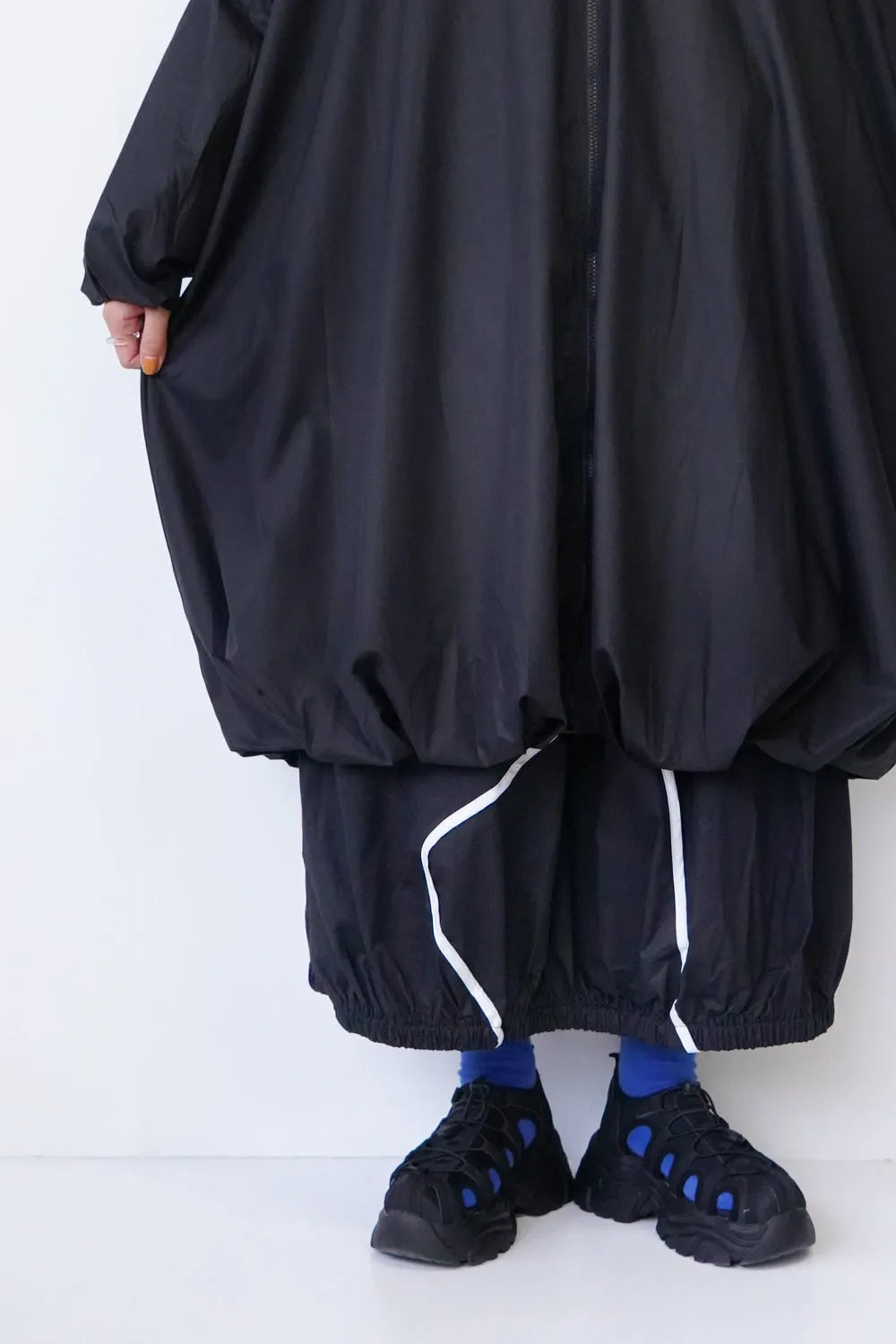 ジッパーバルーンワンピース