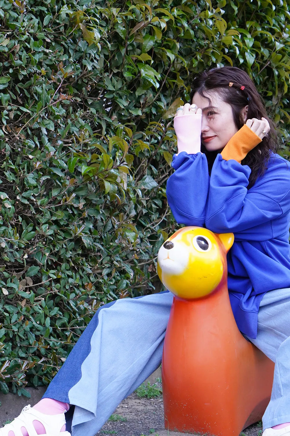 【LILA n’ citta】裏毛アシメヘムチュニック