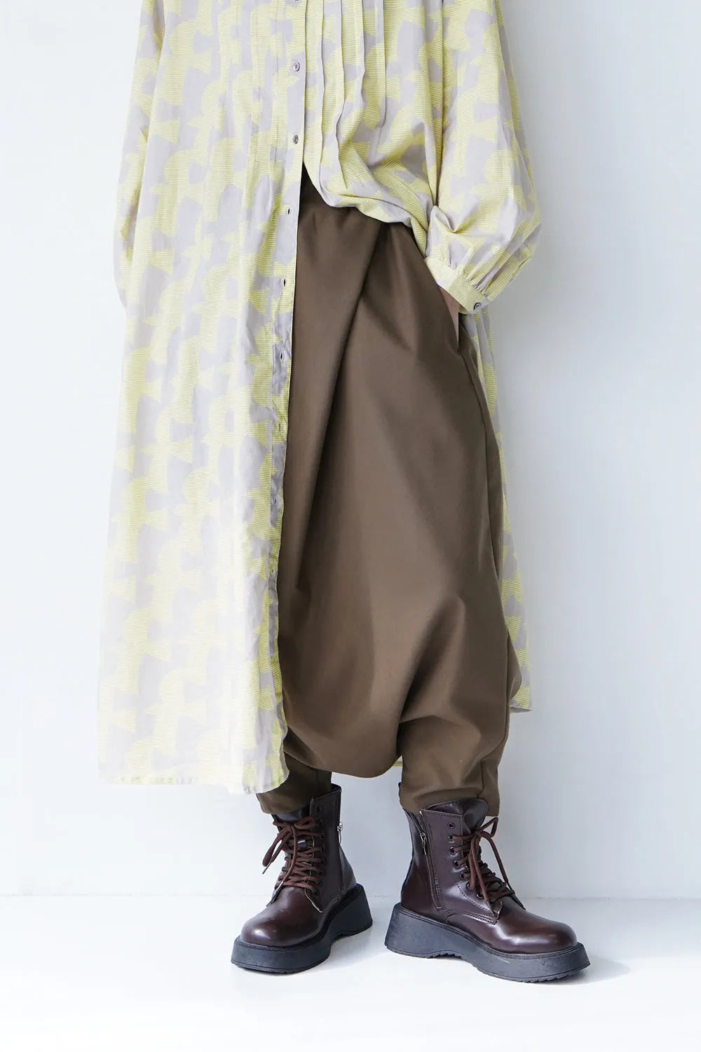 【LILA n' citta】ビッグタックサルエルパンツ