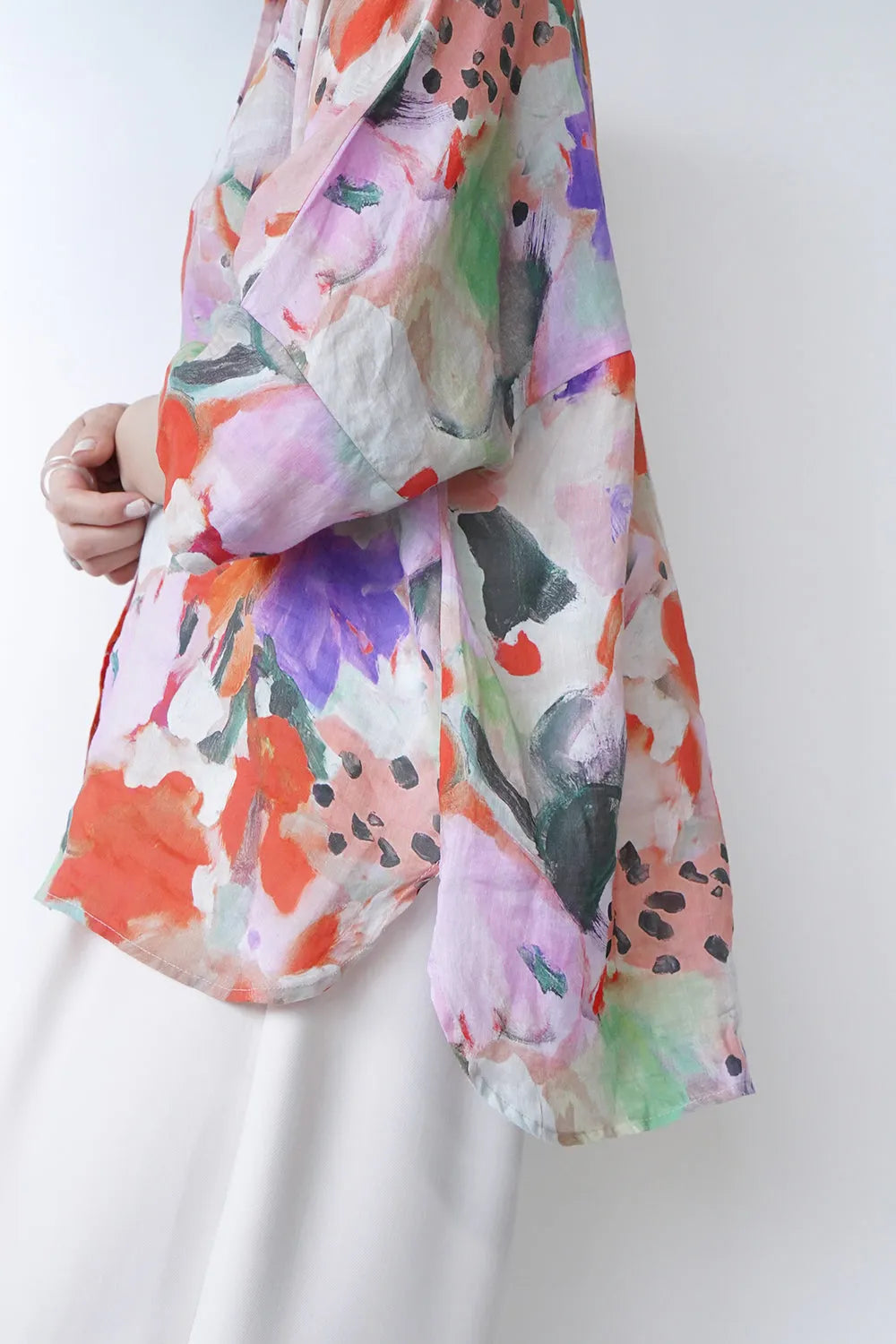 【MICALLE MICALLE】ワイドリネンシャツ