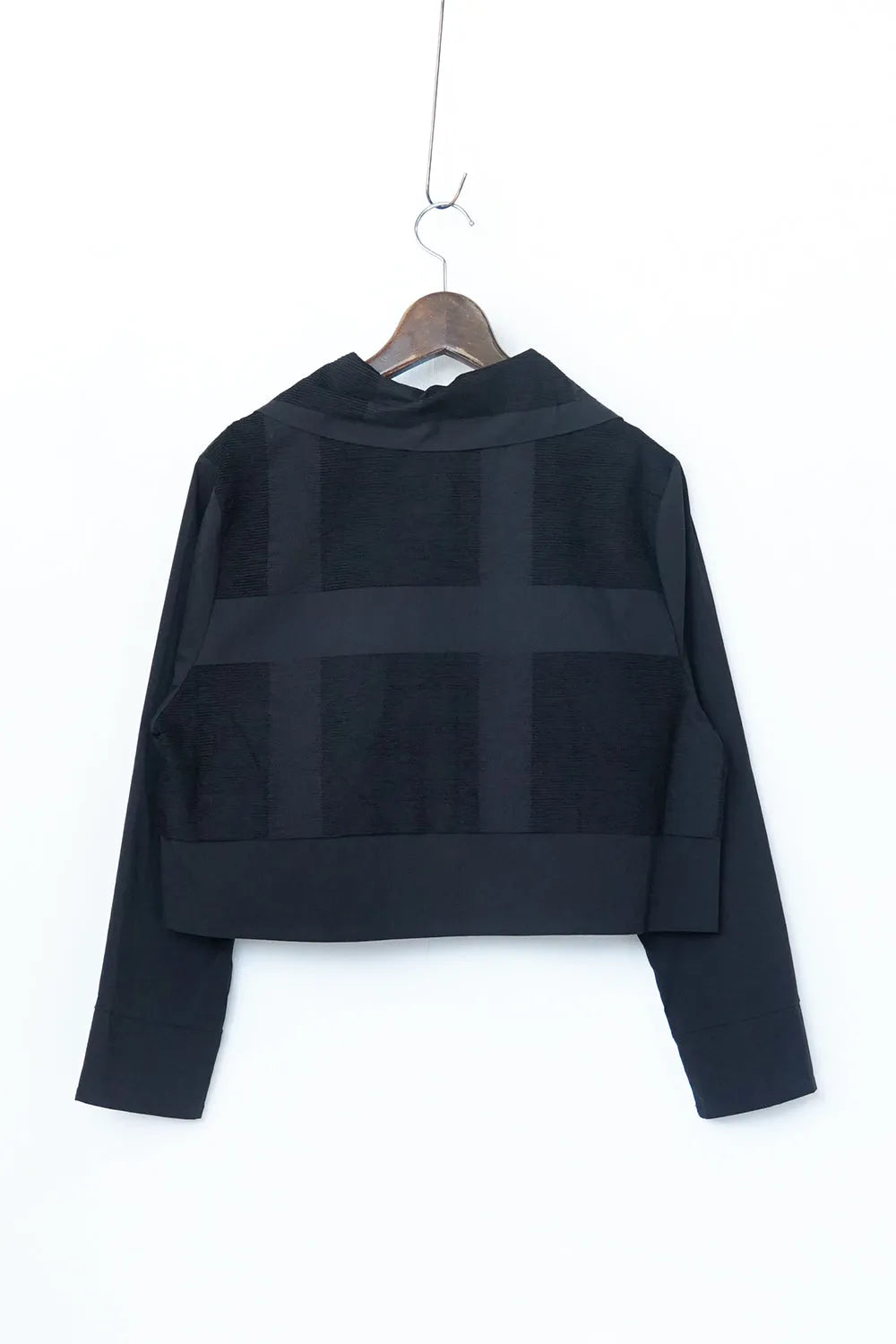 格子柄ショートジャケット