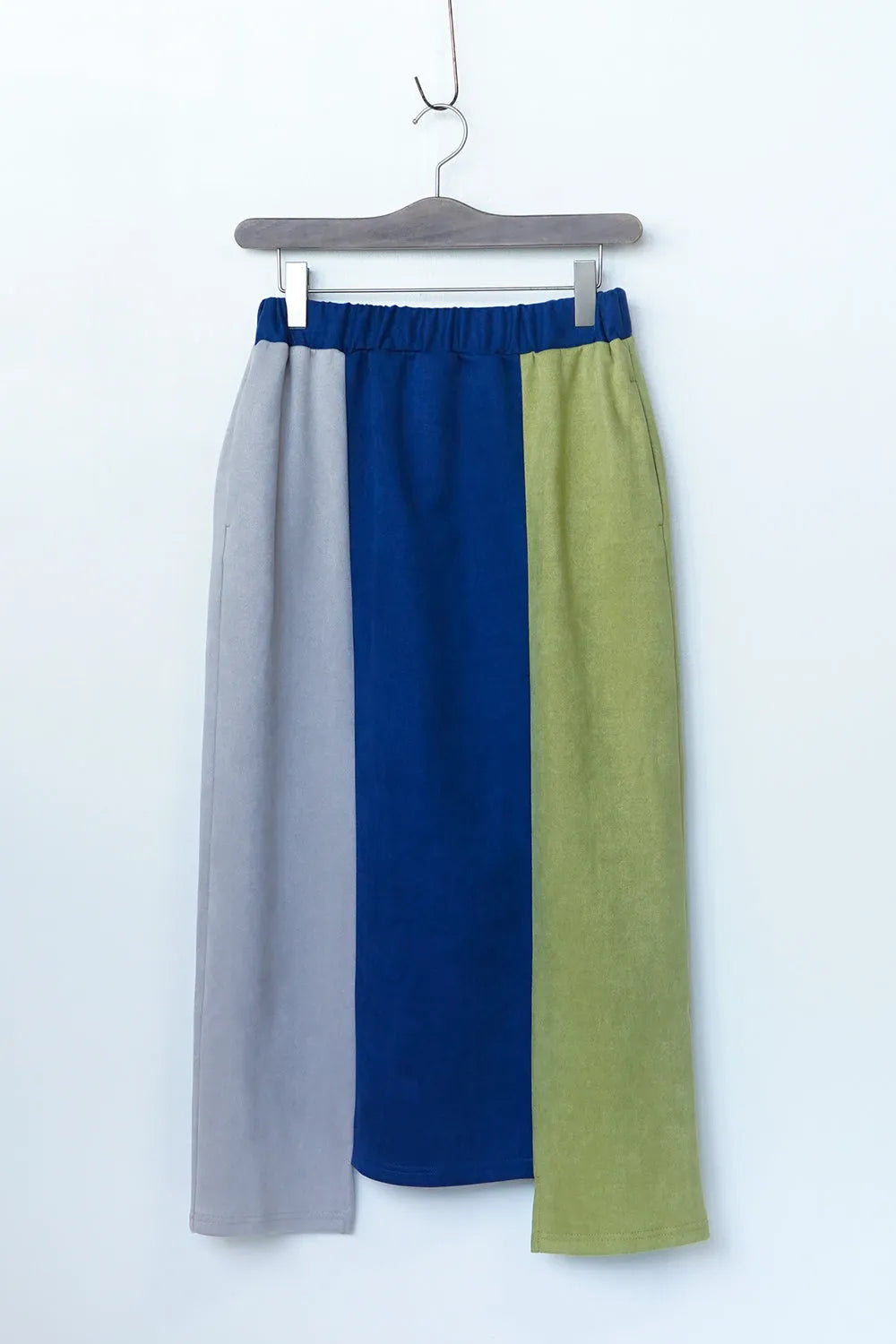 【LILA n’ citta】フェイクスエード配色スカート