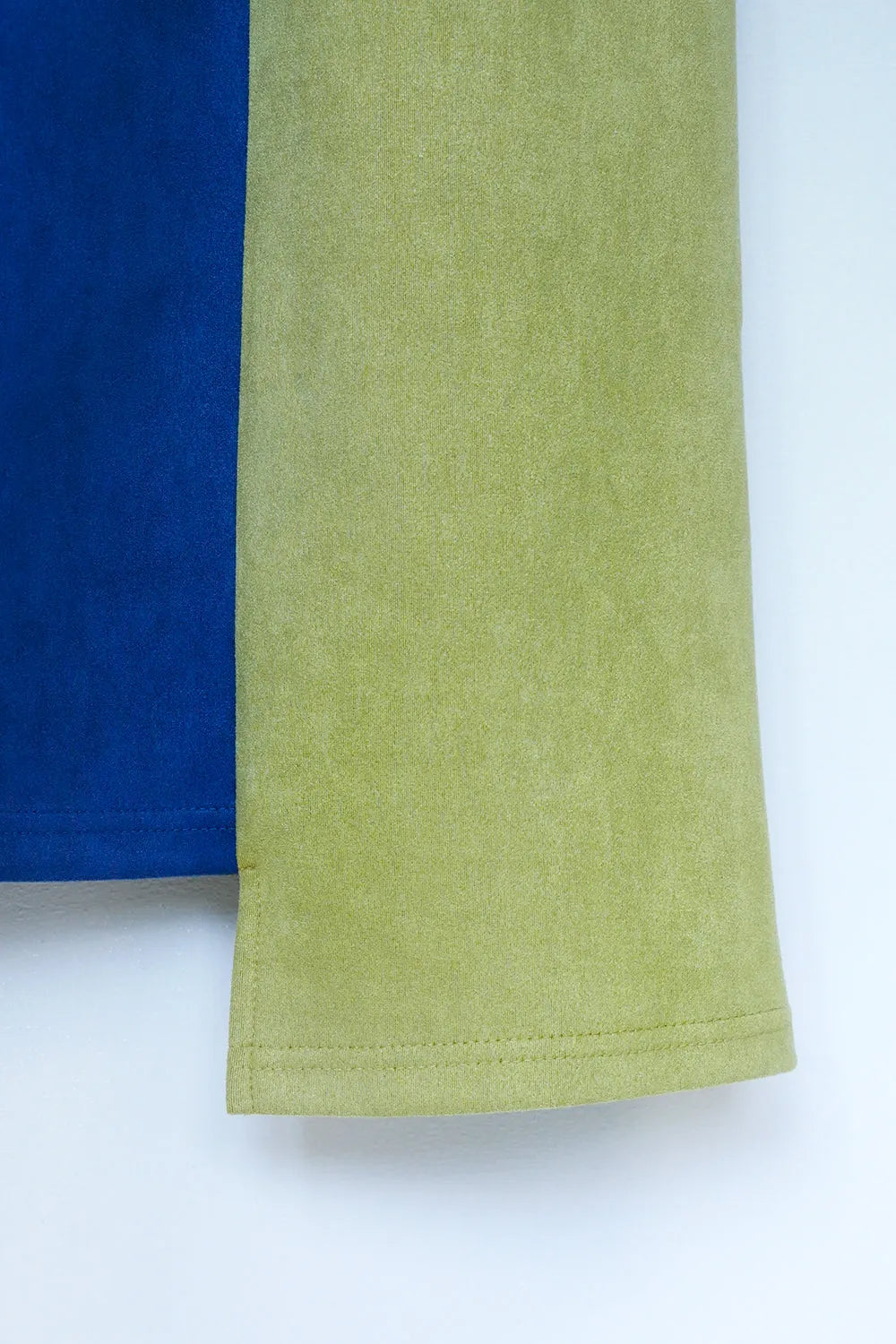 【LILA n’ citta】フェイクスエード配色スカート