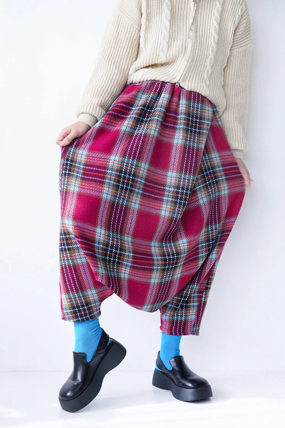 【LILA n' citta】ビッグタックサルエルパンツ