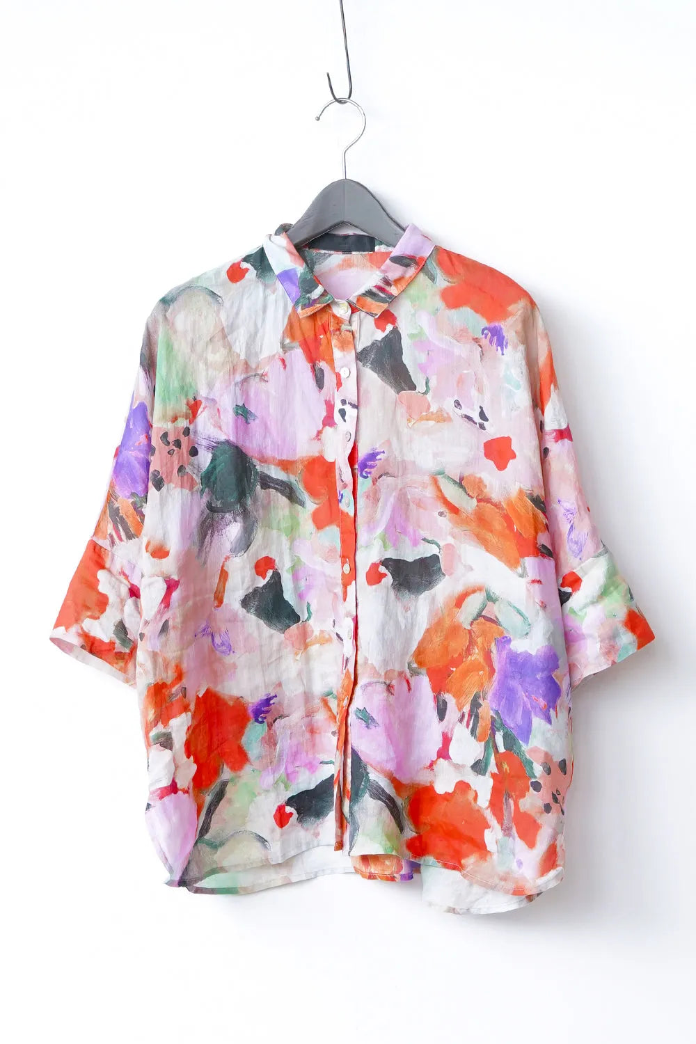 【MICALLE MICALLE】ワイドリネンシャツ