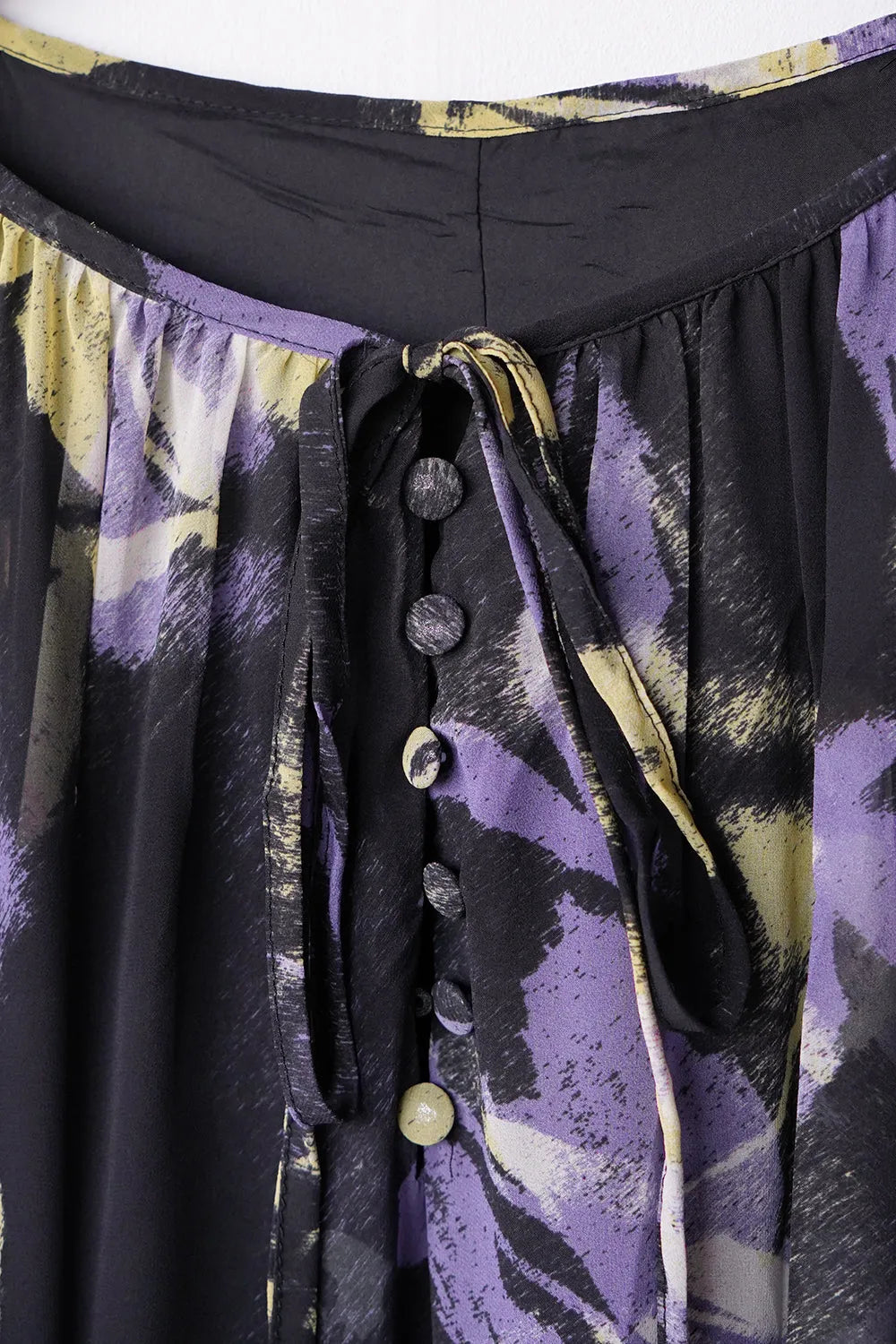 ペイント柄シアーロングワンピース